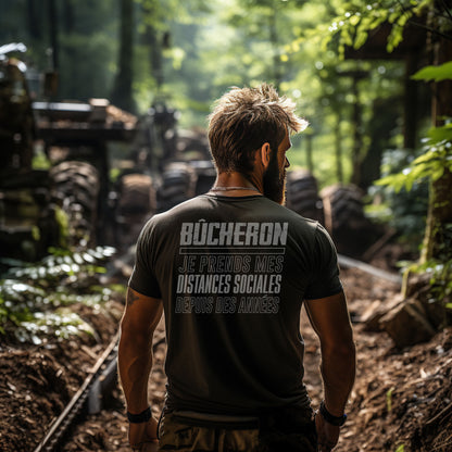 Bûcheron, expert en distances sociales