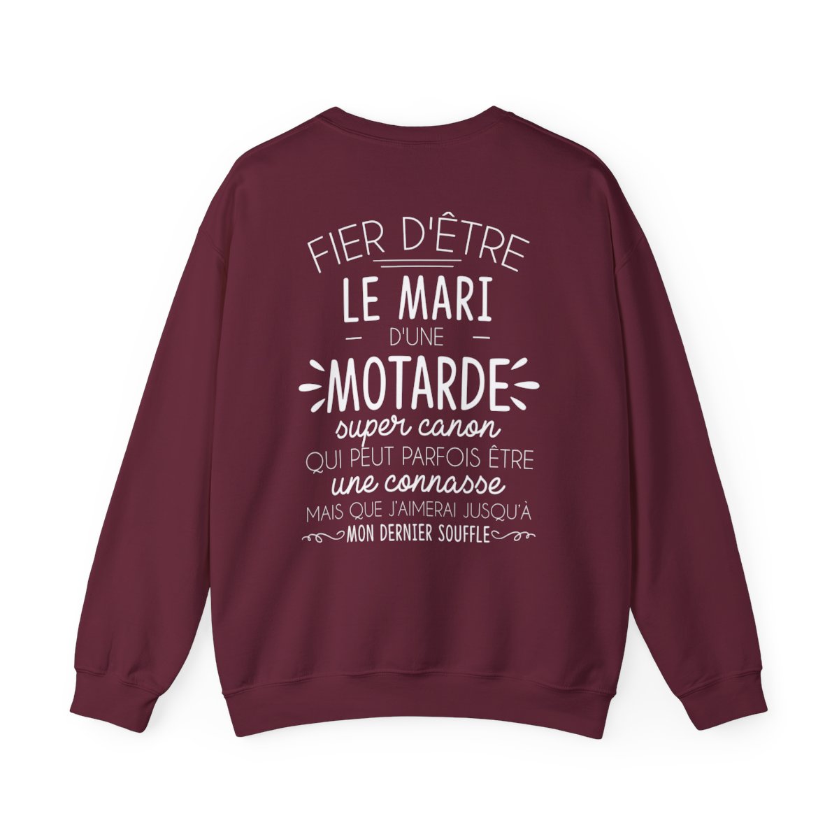 Fier d’être le mari d’une motarde super canon qui peut parfois être une connasse mais que j’aimerai jusqu’à mon dernier souffle