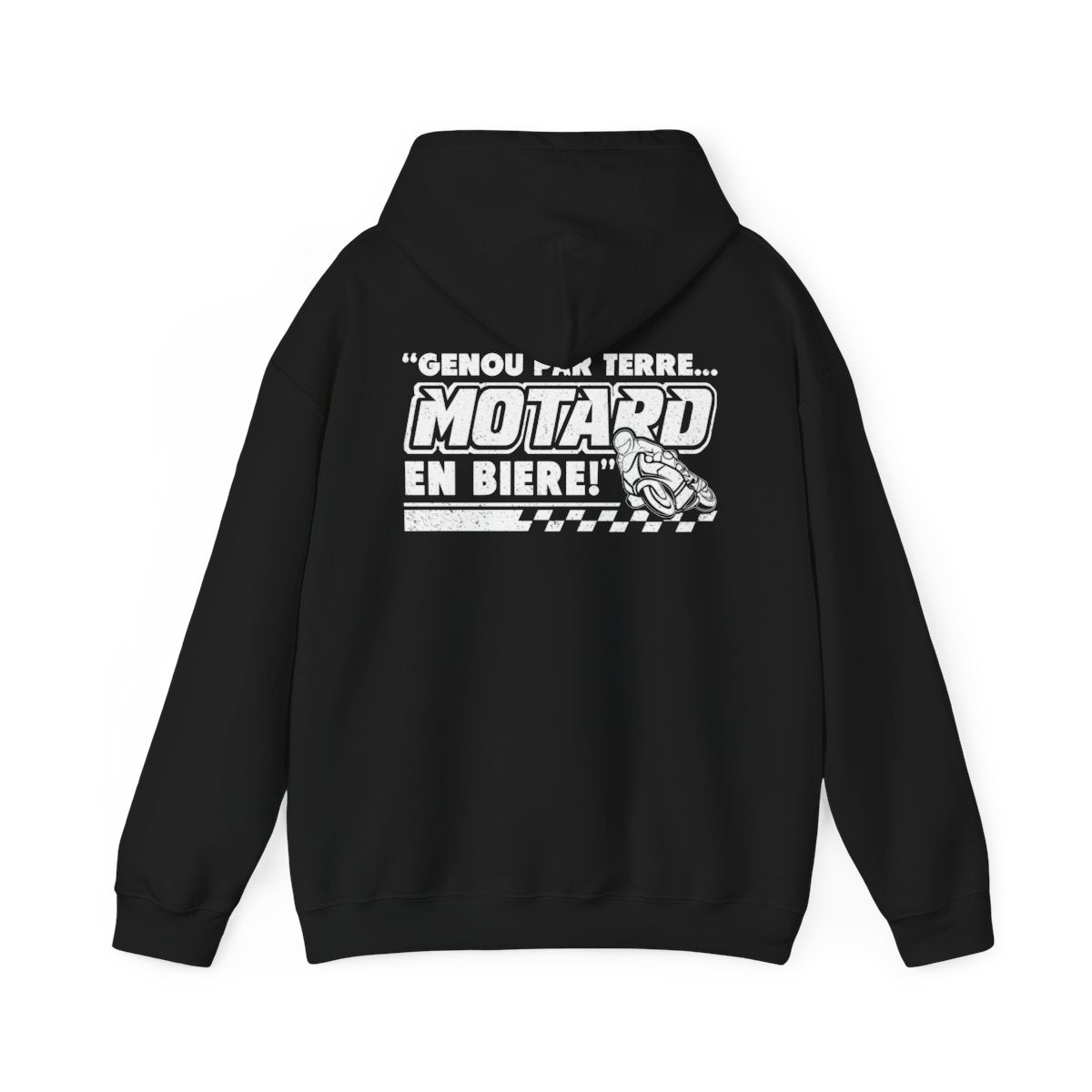 Genou par terre... motard en bière !