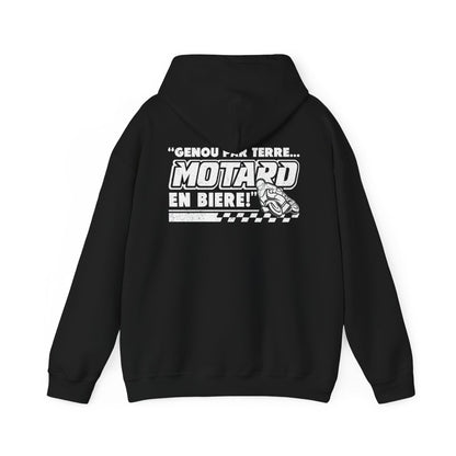 Genou par terre... motard en bière !