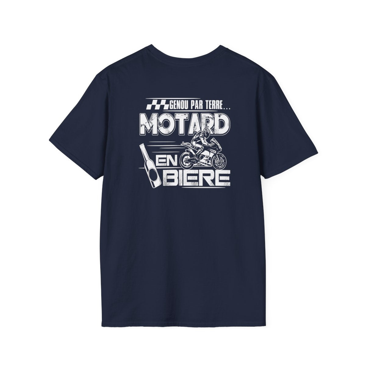 Genou par terre... motard en bière !