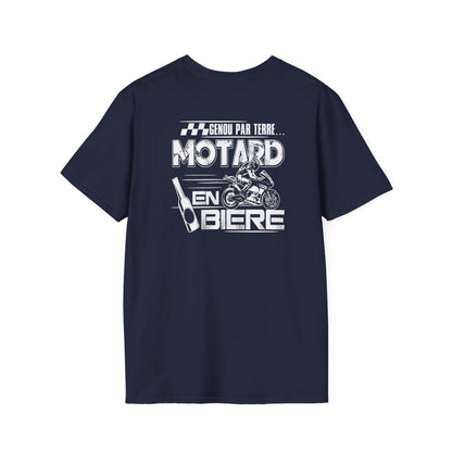 Genou par terre... motard en bière !