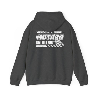 Genou par terre... motard en bière !