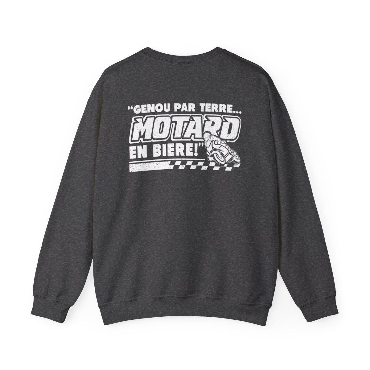 Genou par terre... motard en bière !