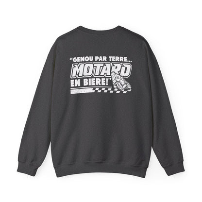 Genou par terre... motard en bière !