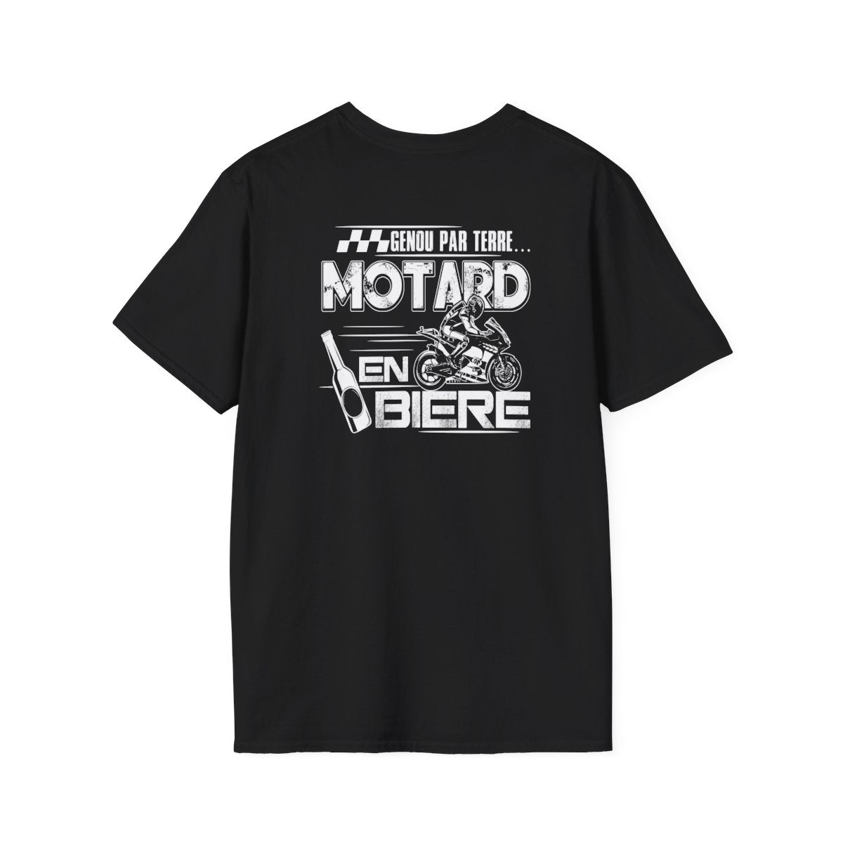 Genou par terre... motard en bière !