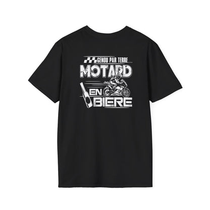 Genou par terre... motard en bière !