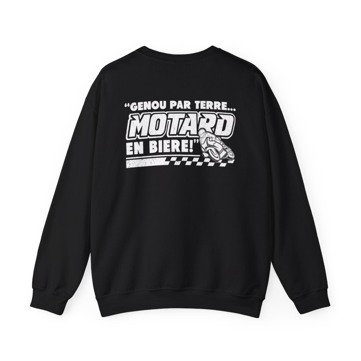 Genou par terre... motard en bière !