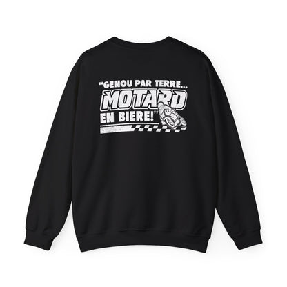 Genou par terre... motard en bière !