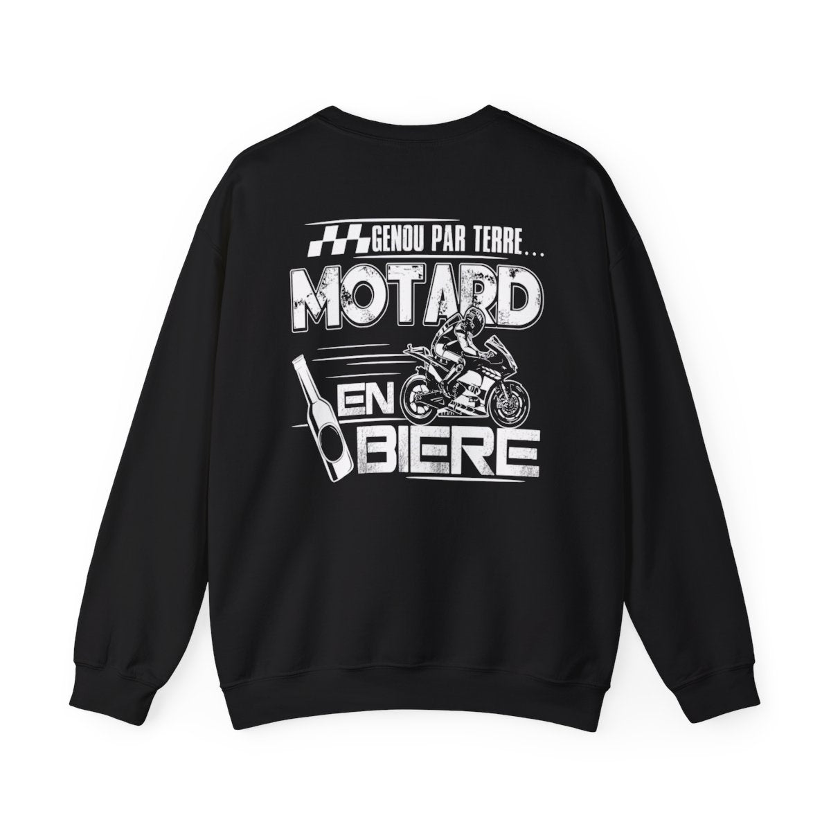 Genou par terre... motard en bière !