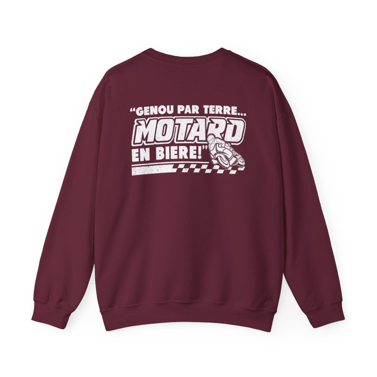 Genou par terre... motard en bière !