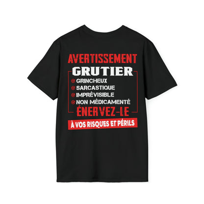 Grutier, grincheux, sarcastique, imprévisible, non médicamenté