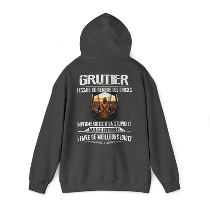 Grutier, j'essaie de rendre les choses imperméables à la stupidité