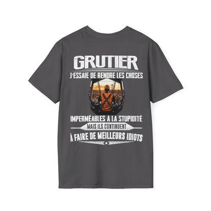 Grutier, j'essaie de rendre les choses imperméables à la stupidité