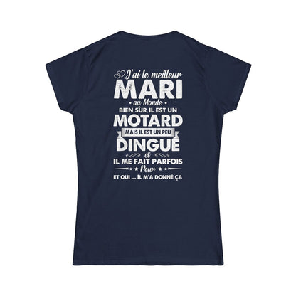 J'ai le meilleur mari au monde, il est un motard mais il est un peu dingué et il me fait parfois peur