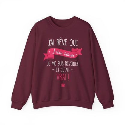 J'ai rêvé que j'étais tatouée je me suis réveillée et cétait vrai