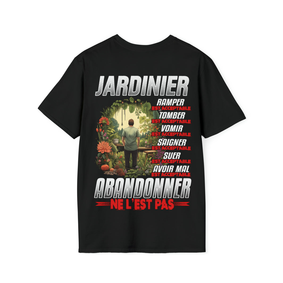 Jardinier, ramper, tomber, vomir, saigner est acceptable