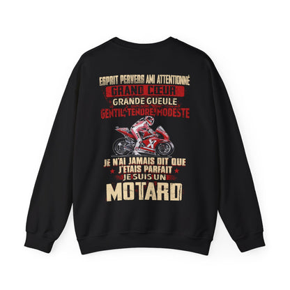 Je n'ai jamais dit que j'étais parfait je suis motard