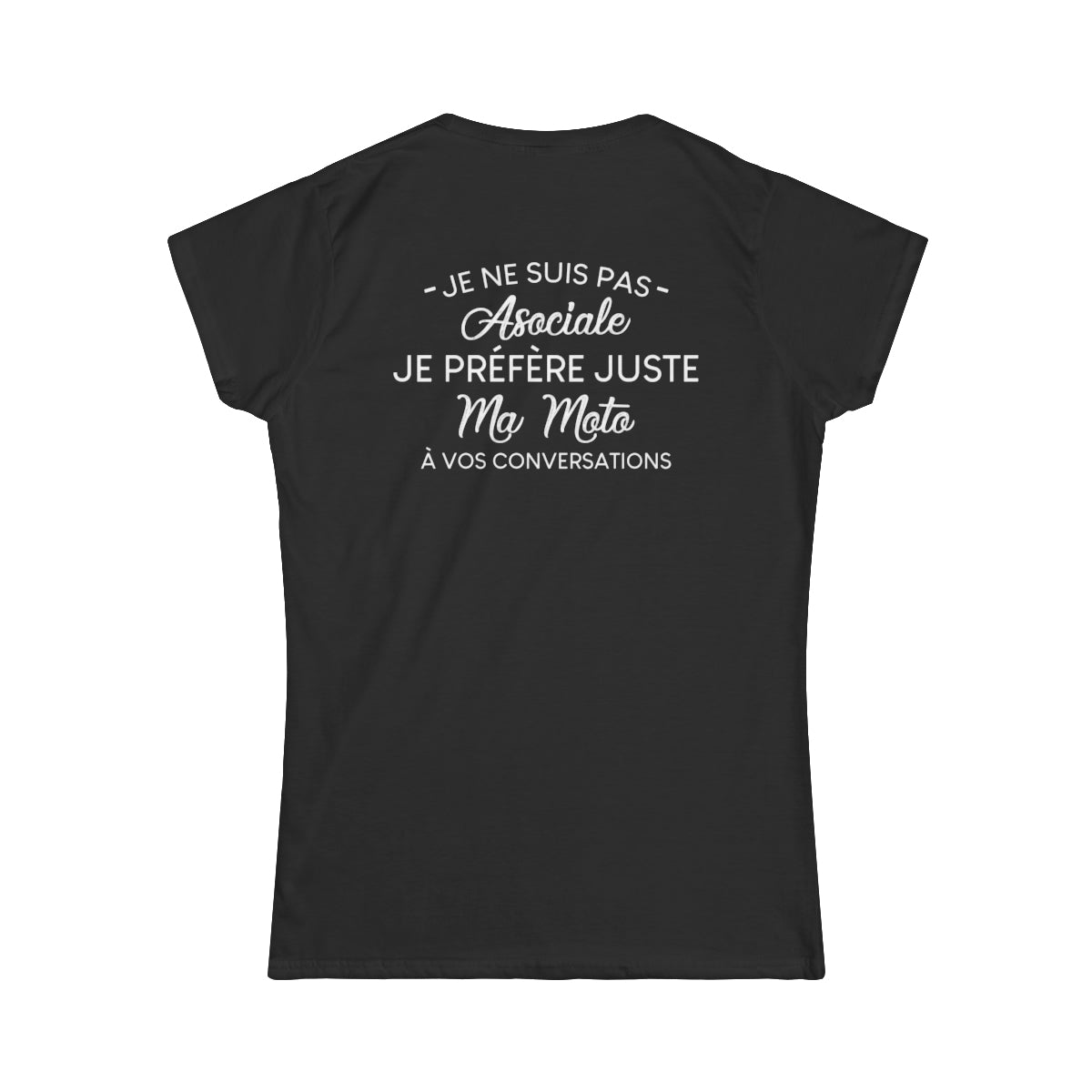 Je ne suis pas asociale je préfère juste ma moto à vos conversations