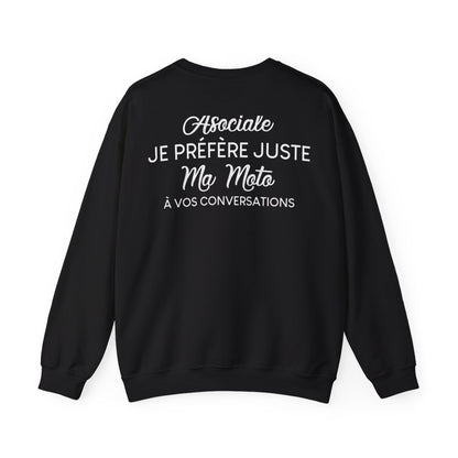 Je ne suis pas asociale je préfère juste ma moto à vos conversations