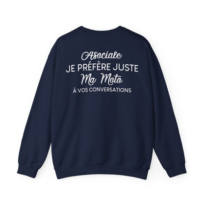 Je ne suis pas asociale je préfère juste ma moto à vos conversations