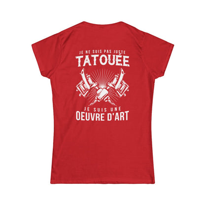 Je ne suis pas juste tatouée je suis une oeuvre d'art