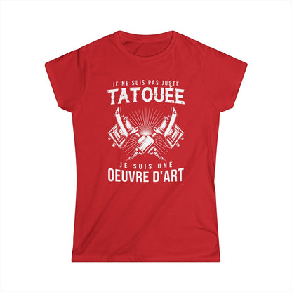 Je ne suis pas juste tatouée je suis une oeuvre d'art