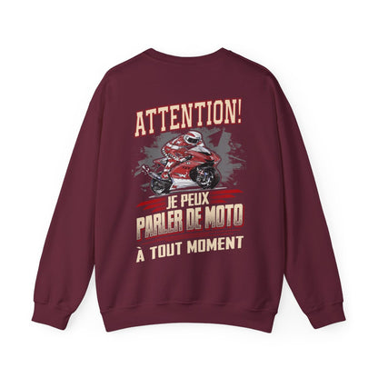 Je peux parler de moto à tout monment