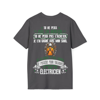 Je possède pour toujours le titre de Électricien