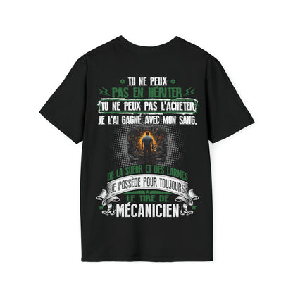 Je possède pour toujours le titre de Mécanicien