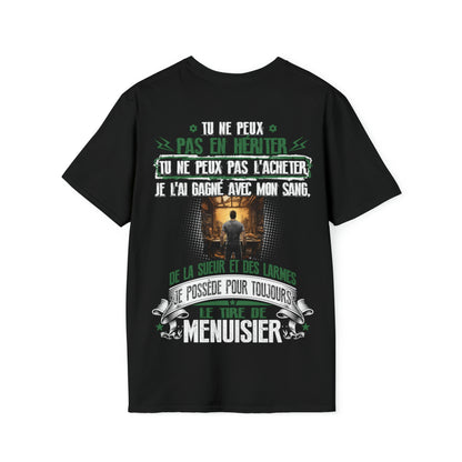 Je possède pour toujours le titre de Menuisier