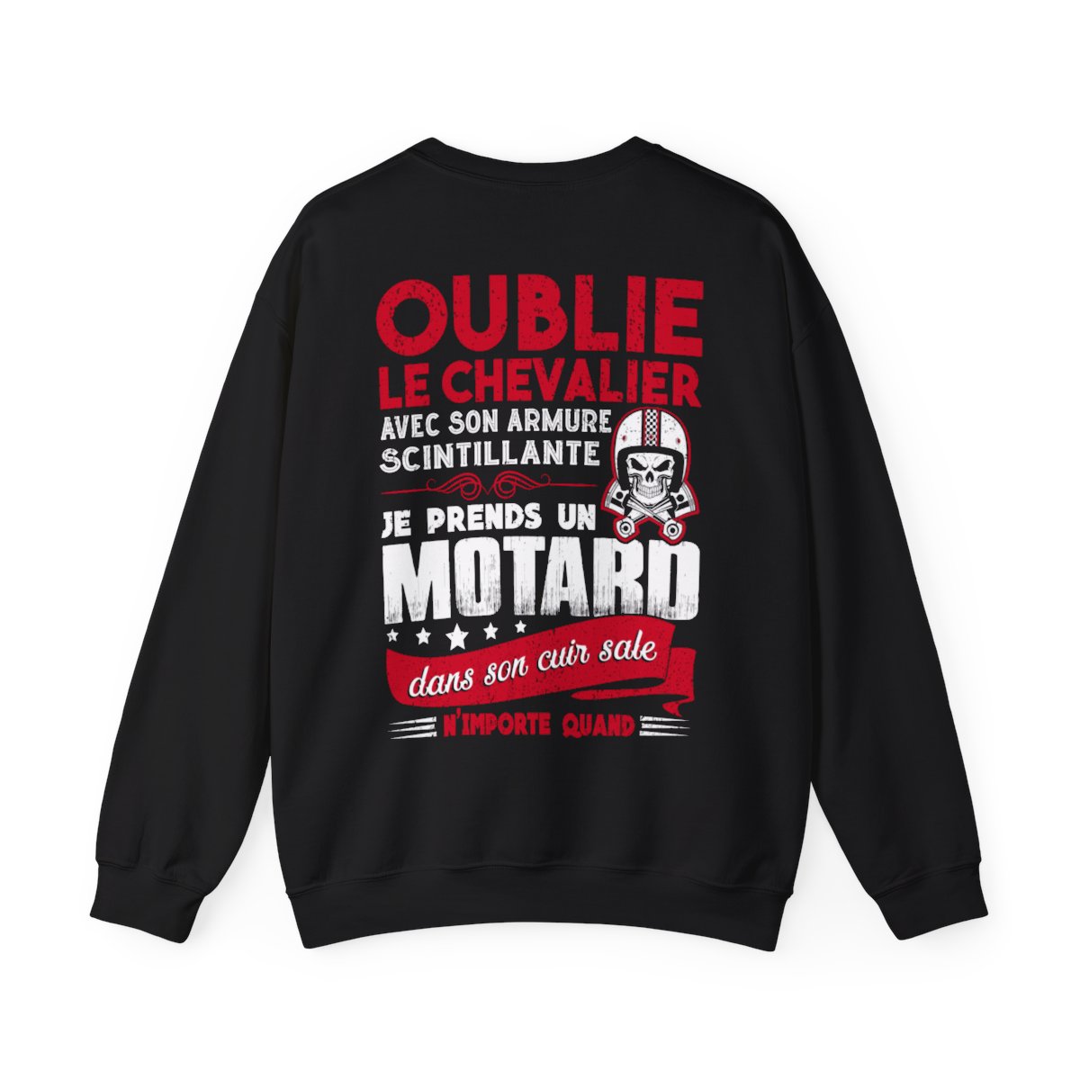 Je prends un motard dans son cuir sale