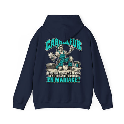 JE SUIS CARRELEUR SI VOUS ME TROUVEZ À GENOUX / JE NE DEMANDE PERSONNE EN MARIAGE !