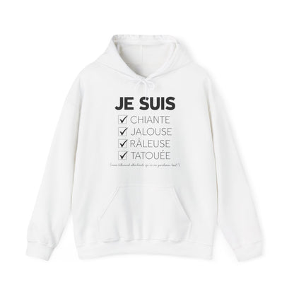 Je suis chiante, jalouse, râleuse, tatouée mais tellement attachante qu'en me pardonne tout