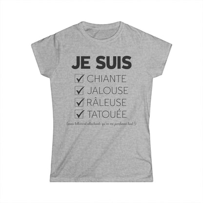 Je suis chiante, jalouse, râleuse, tatouée mais tellement attachante qu'en me pardonne tout