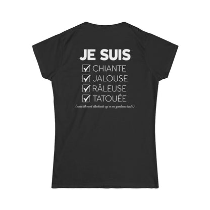 Je suis chiante, jalouse, râleuse, tatouée mais tellement attachante qu'en me pardonne tout