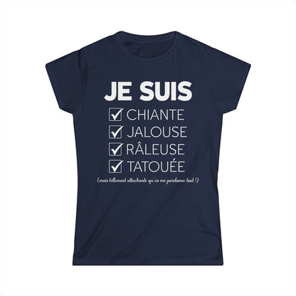 Je suis chiante, jalouse, râleuse, tatouée mais tellement attachante qu'en me pardonne tout