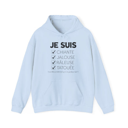 Je suis chiante, jalouse, râleuse, tatouée mais tellement attachante qu'en me pardonne tout