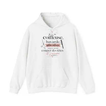 Je suis coiffeuse, bavarde, option râleuse, payée pour couper des têtes