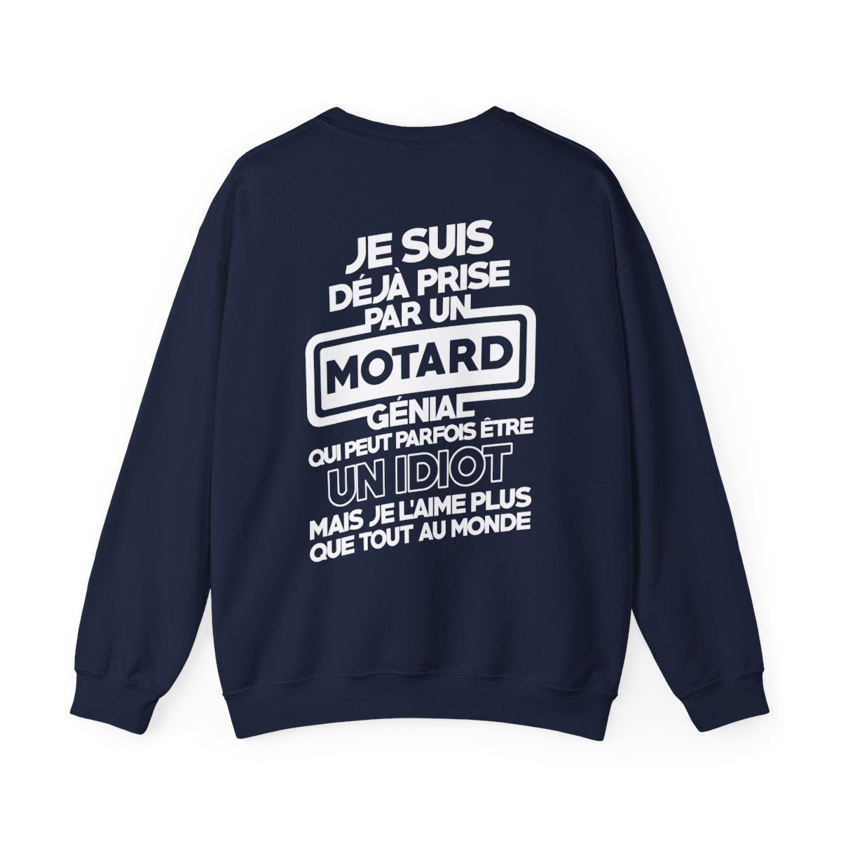 Je suis déjà prise par un motard génial qui peut parfois être un idiot mais je l'aime plus que tout au monde