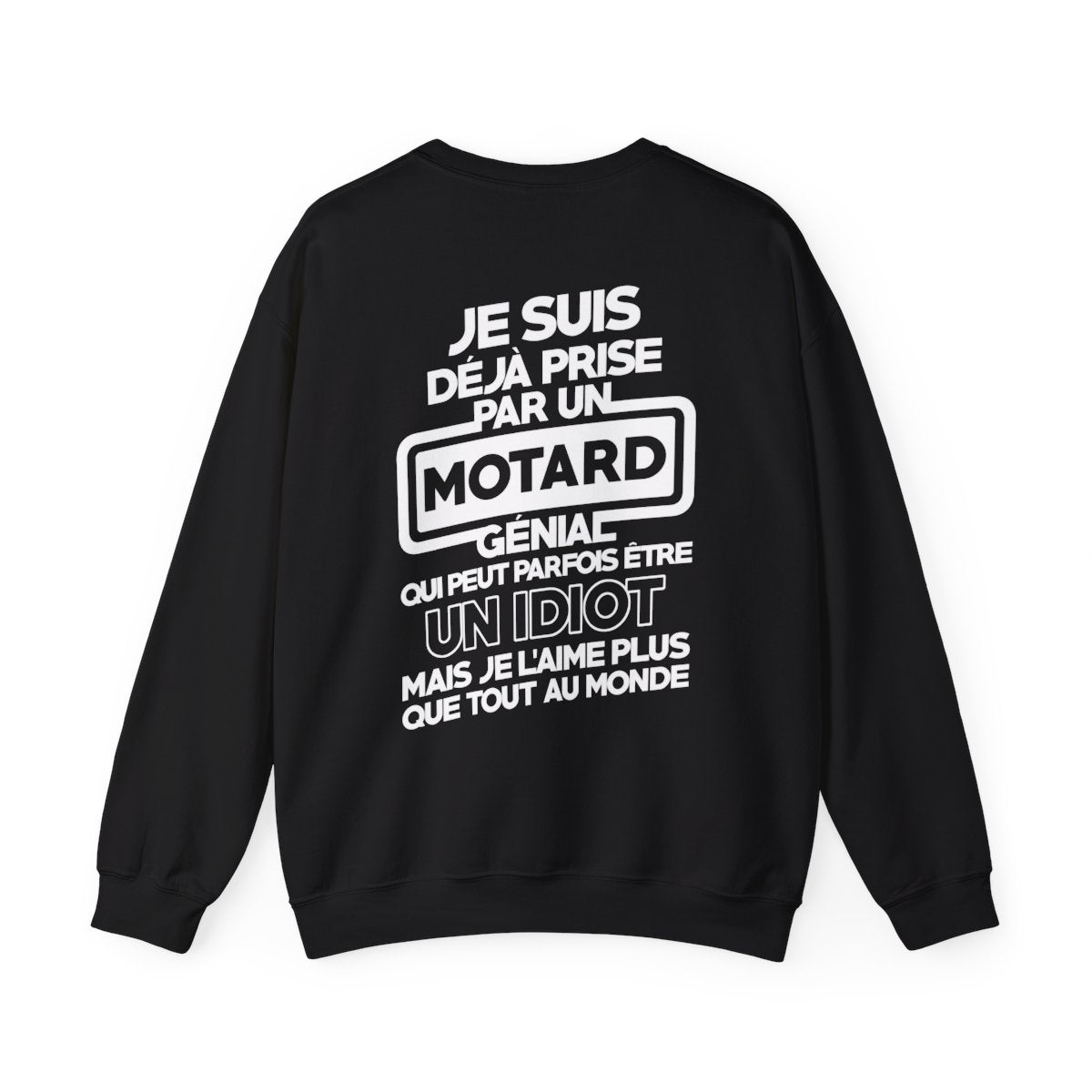 Je suis déjà prise par un motard génial qui peut parfois être un idiot mais je l'aime plus que tout au monde