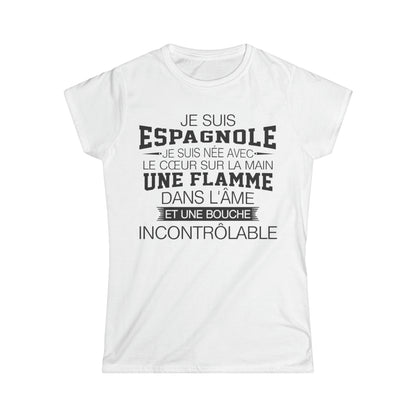 Je suis Espagnole, je suis née avec le coeur sur la mai