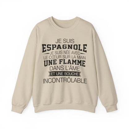 Je suis Espagnole, je suis née avec le coeur sur la mai