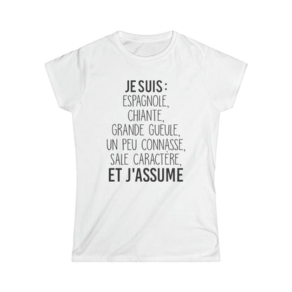 Je suis Espagnole sale caractère et j'assume