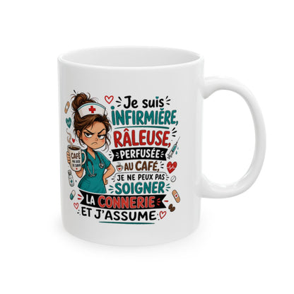 Je suis Infirmière, râleuse, perfusée au café
