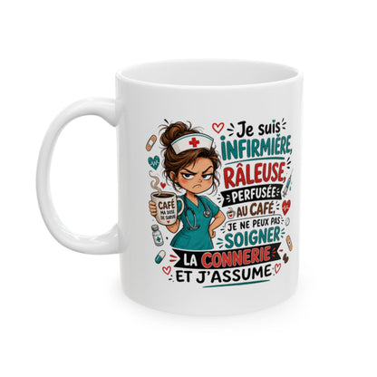 Je suis Infirmière, râleuse, perfusée au café