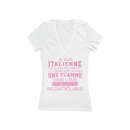 Je suis Italienne, je suis née avec le coeur sur la mai