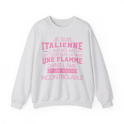 Je suis Italienne, je suis née avec le coeur sur la mai