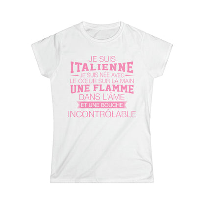 Je suis Italienne, je suis née avec le coeur sur la mai