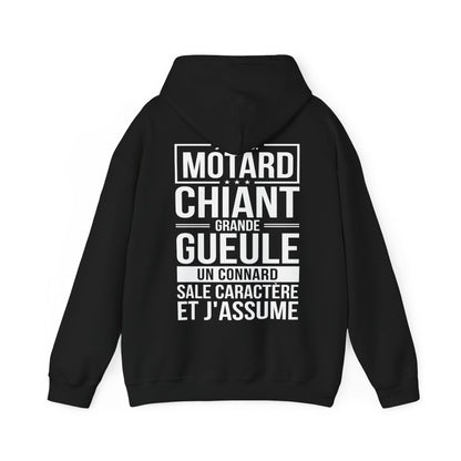 Je suis motard, grande gueule, sale caractère et j'assume